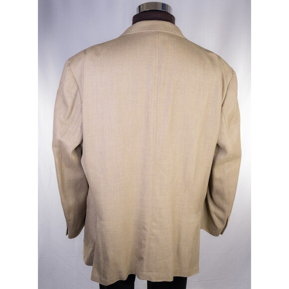 SAMUELSOHN Sport Coat Jacket Blazer 3-Button Sz 46R Silk/Linen/Wool Herringbone - Picture 8 of 14